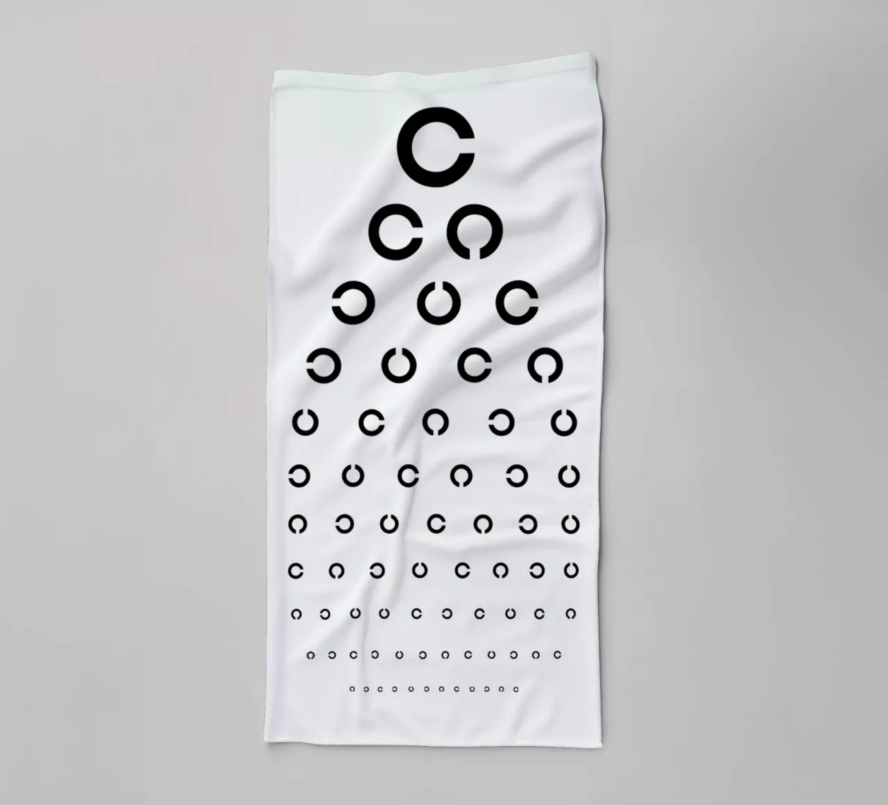 Eye Chart Japanese Design asciugamano da bagno da daylight design studio