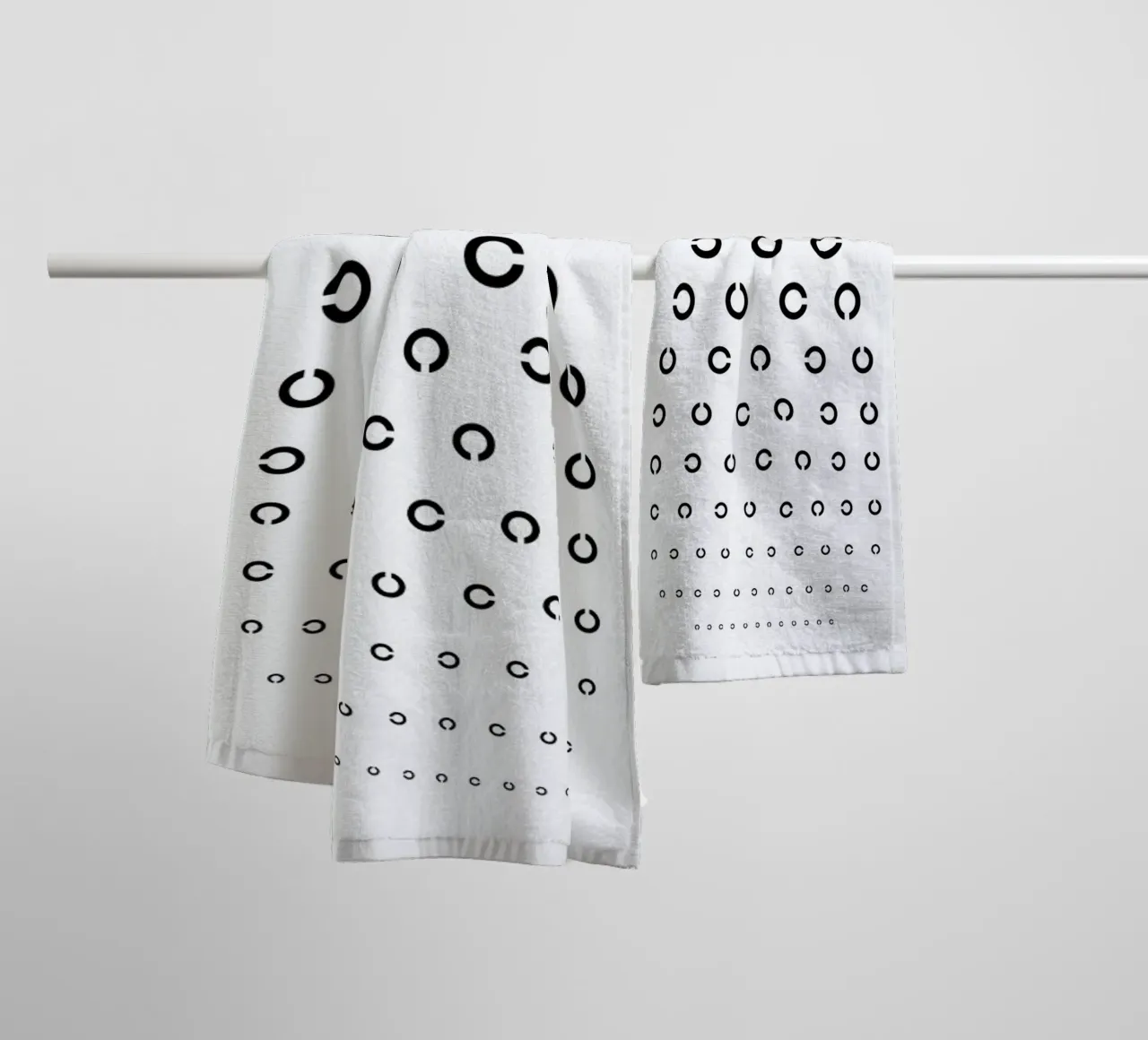Eye Chart Japanese Design asciugamano da bagno da daylight design studio
