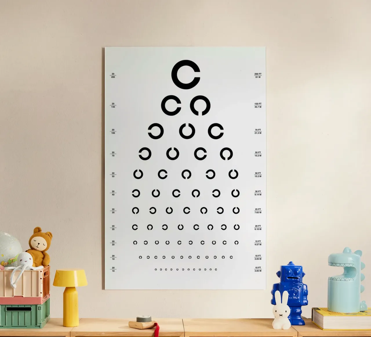 Eye Chart Japanese Design plexiglass da daylight design studio