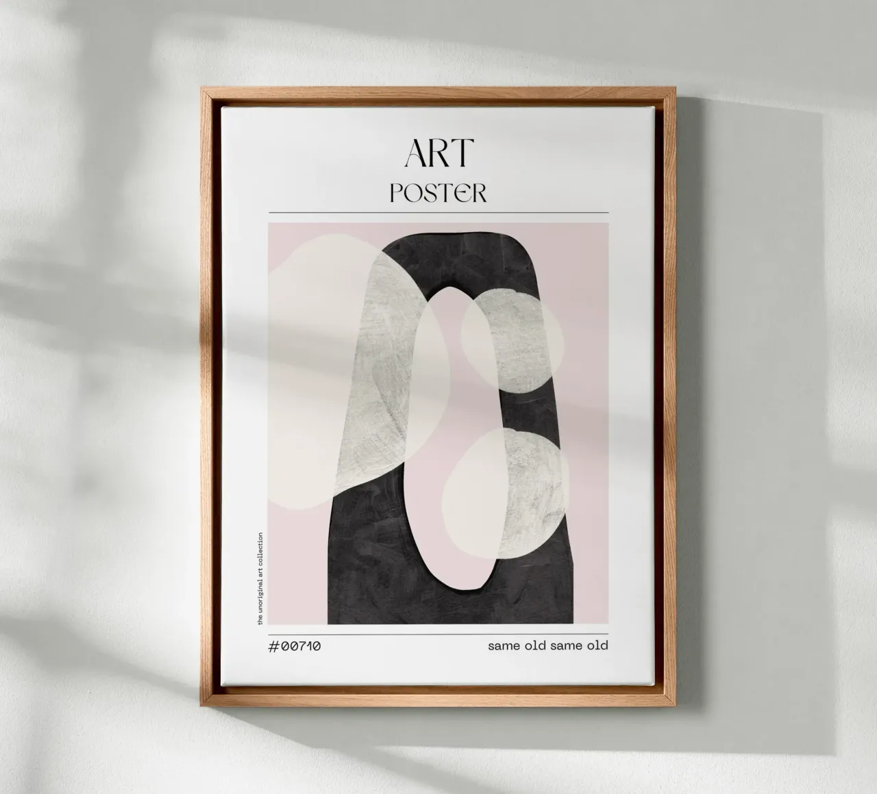 Black & White Abstract Minimalism – No. 00710 canvas by Hightown Design