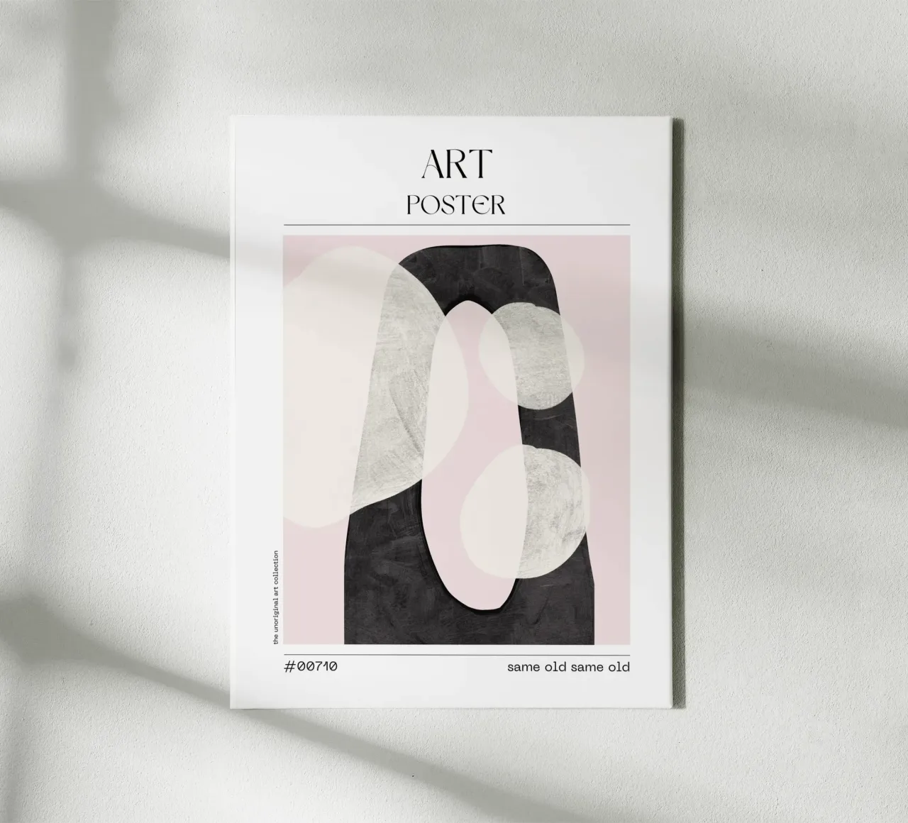 Black & White Abstract Minimalism – No. 00710 canvas by Hightown Design