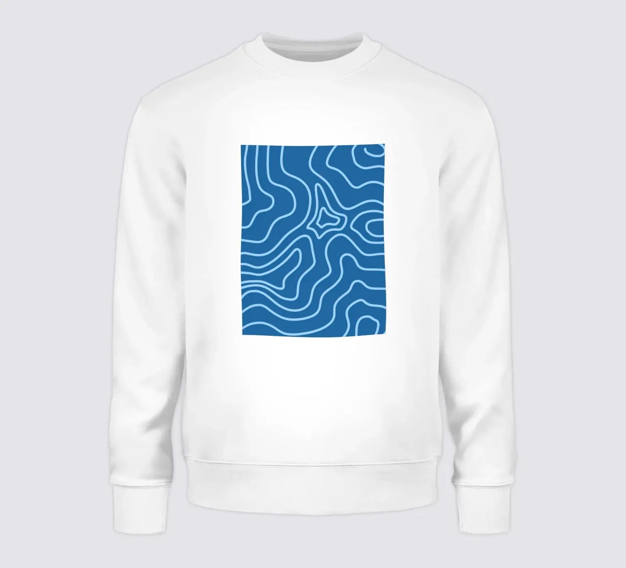 Linee minimaliste blu felpa da MODERN NUANCE