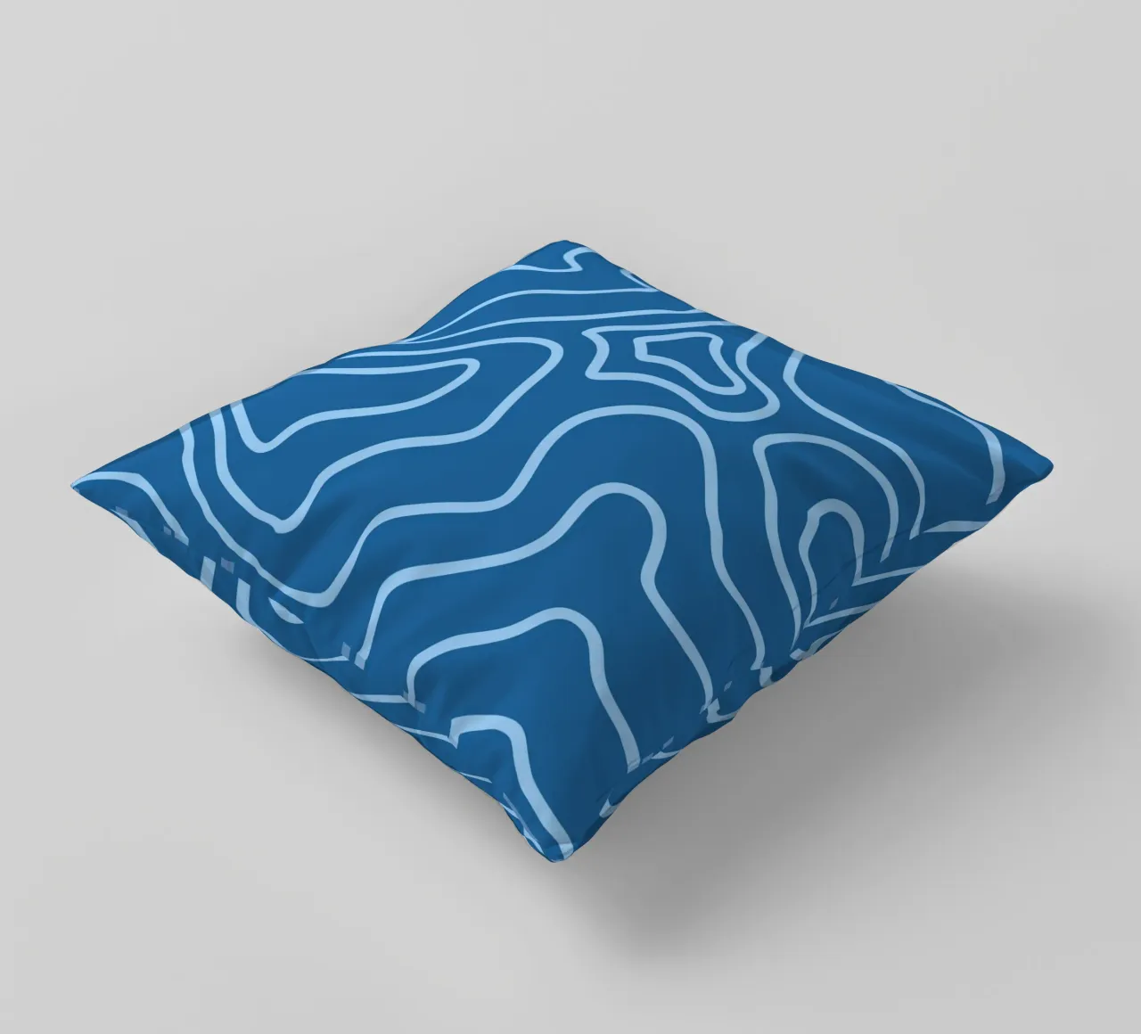Linee minimaliste blu cuscino da MODERN NUANCE