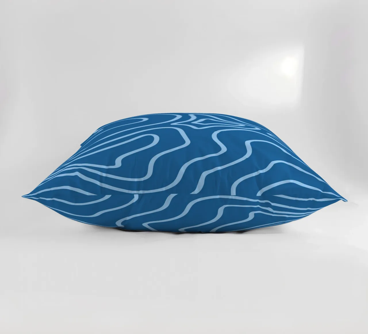 Linee minimaliste blu cuscino da MODERN NUANCE