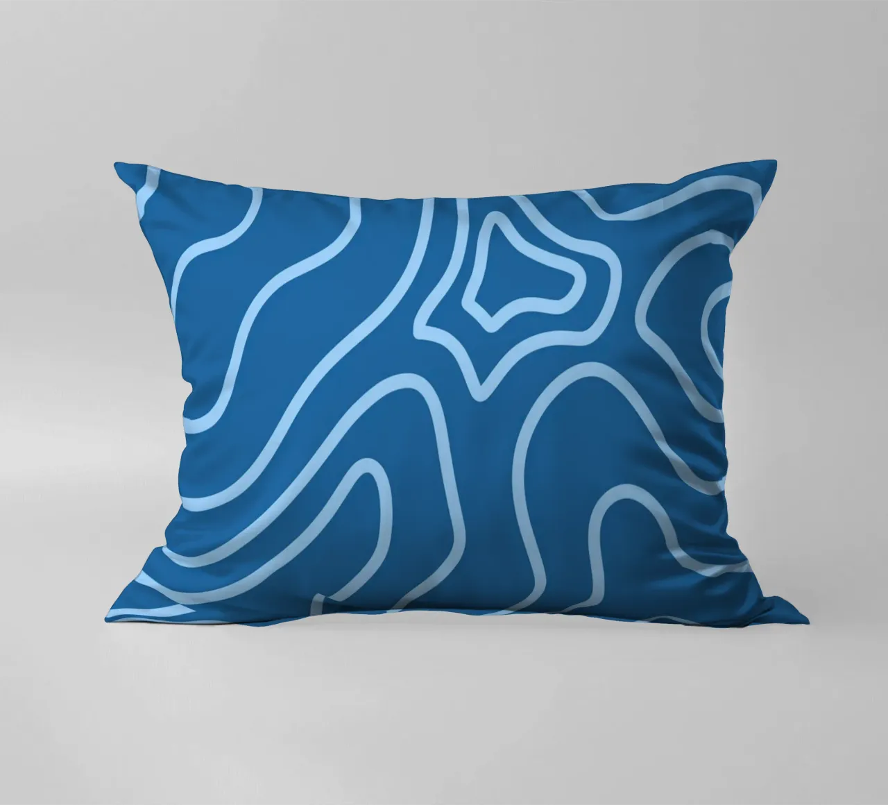 Linee minimaliste blu cuscino da MODERN NUANCE