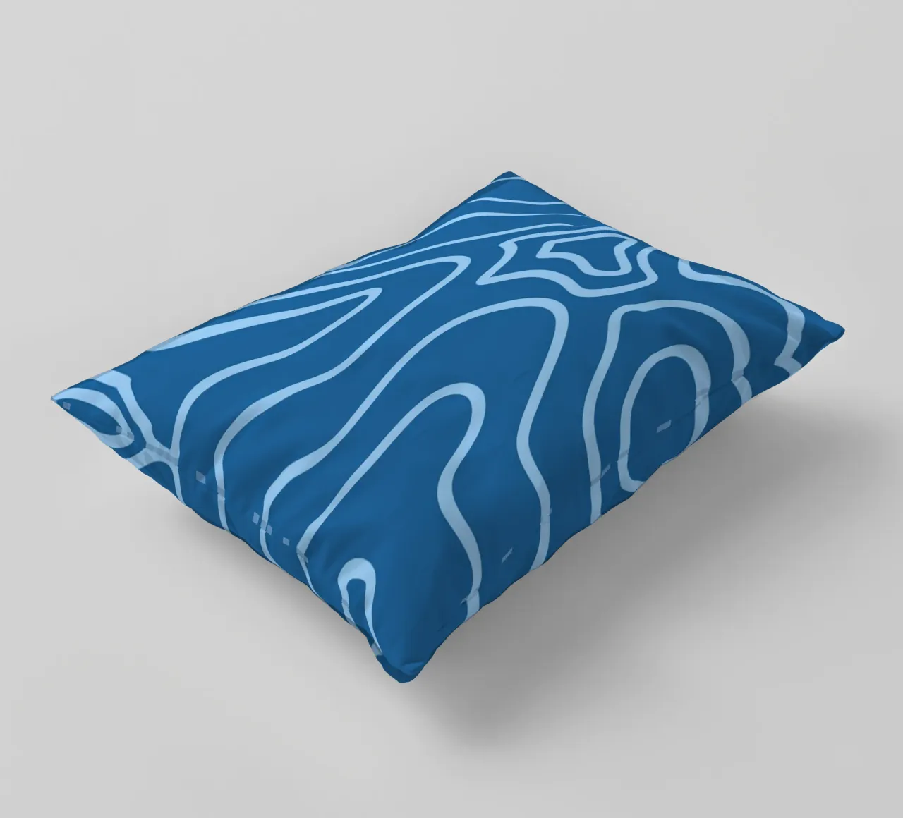 Linee minimaliste blu cuscino da MODERN NUANCE