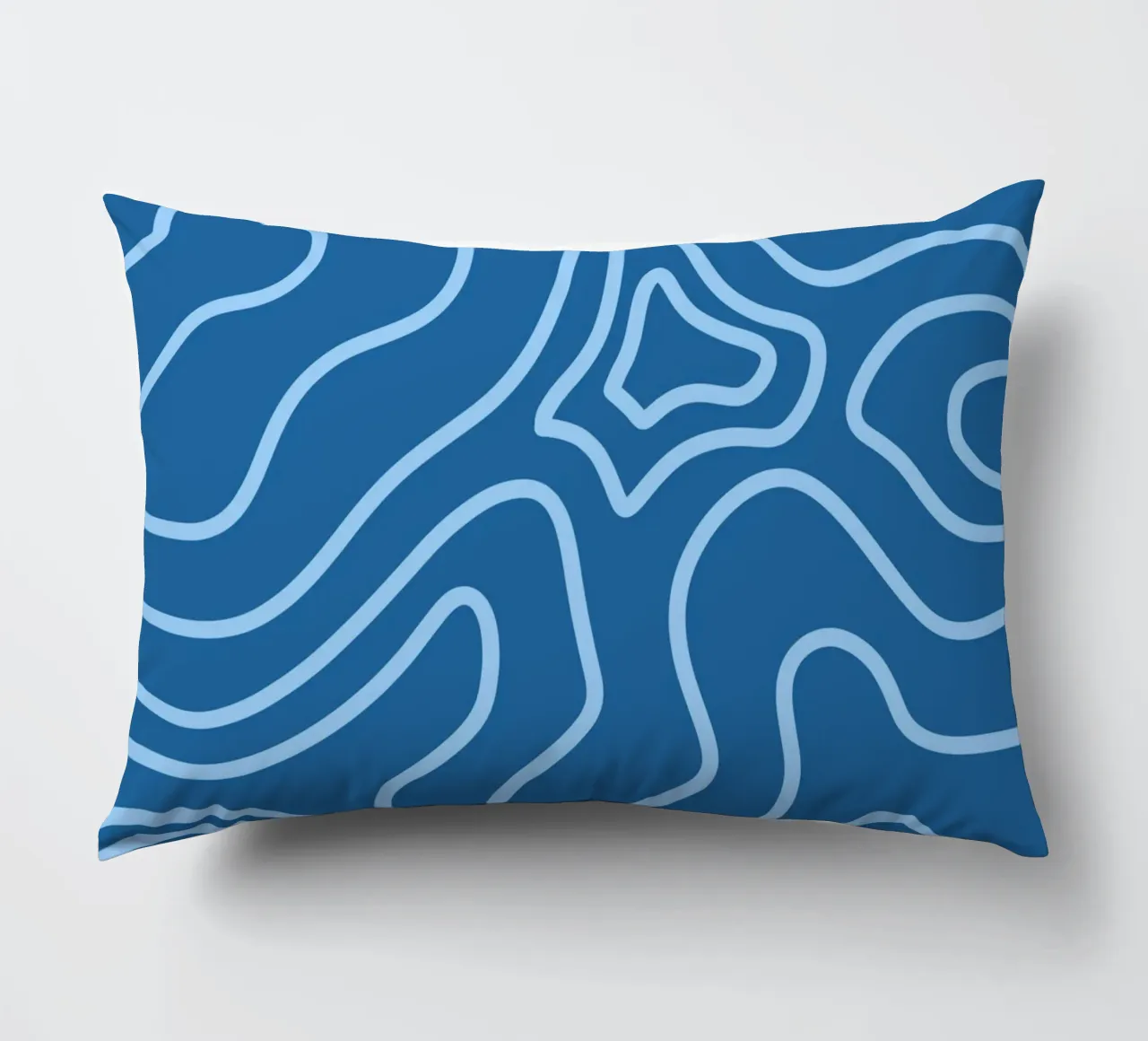 Linee minimaliste blu cuscino da MODERN NUANCE
