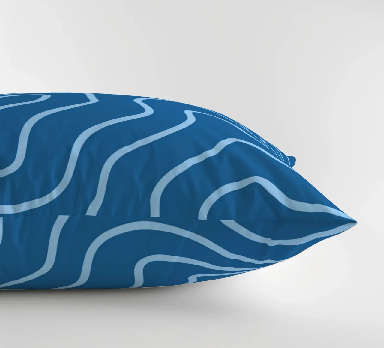 Linee minimaliste blu cuscino da MODERN NUANCE