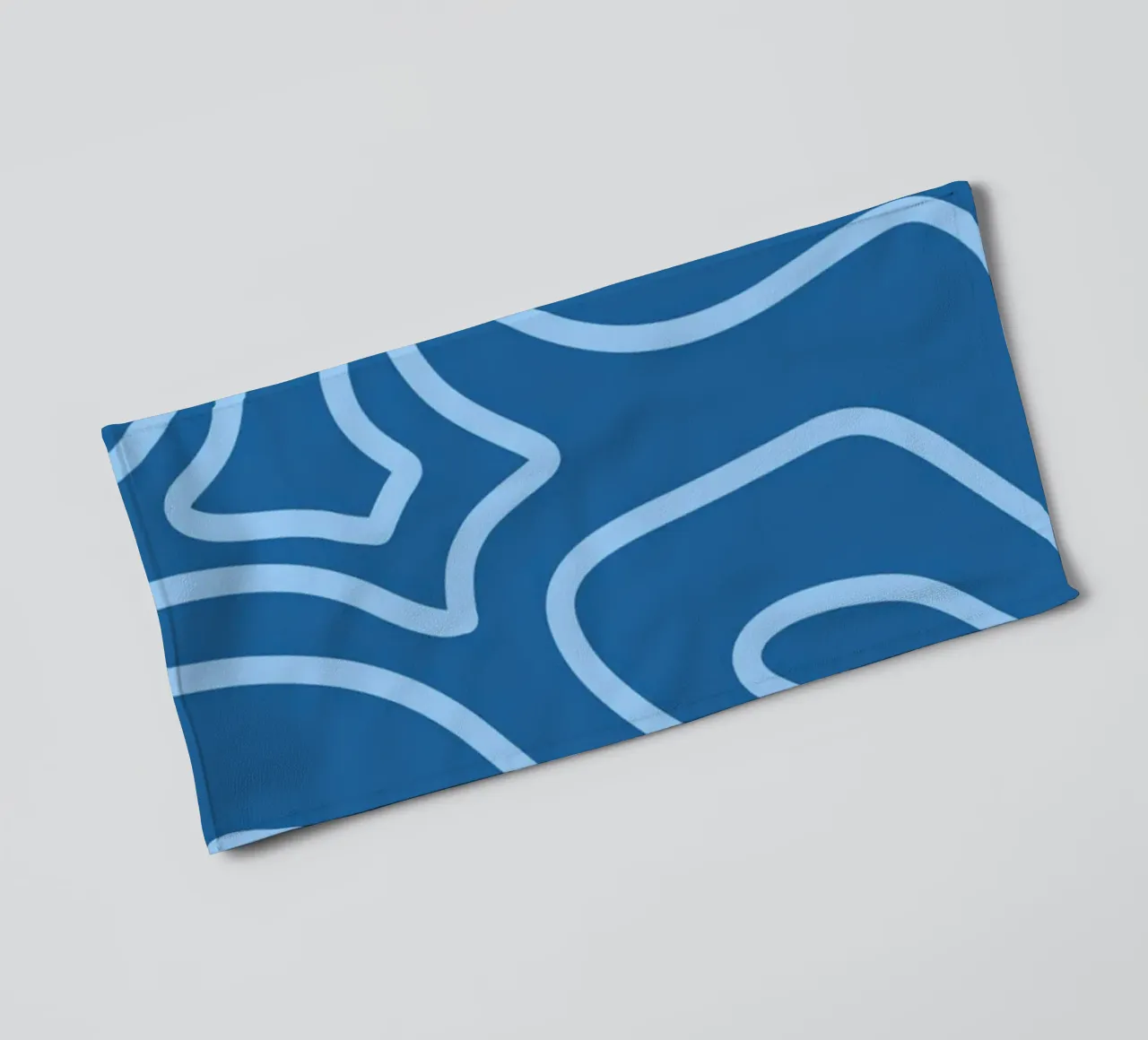 Linee minimaliste blu asciugamano da bagno da MODERN NUANCE