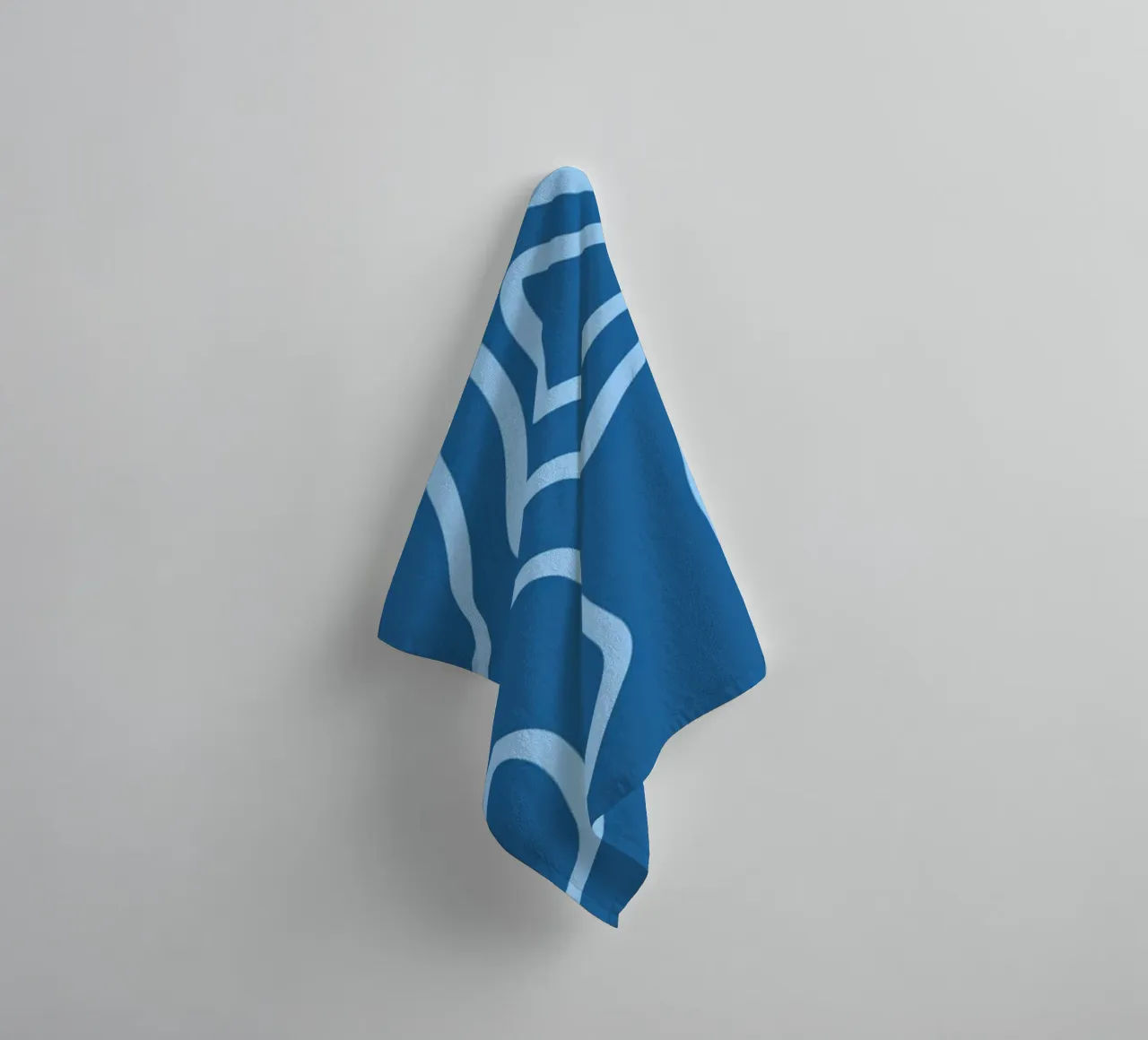 Linee minimaliste blu asciugamano da bagno da MODERN NUANCE