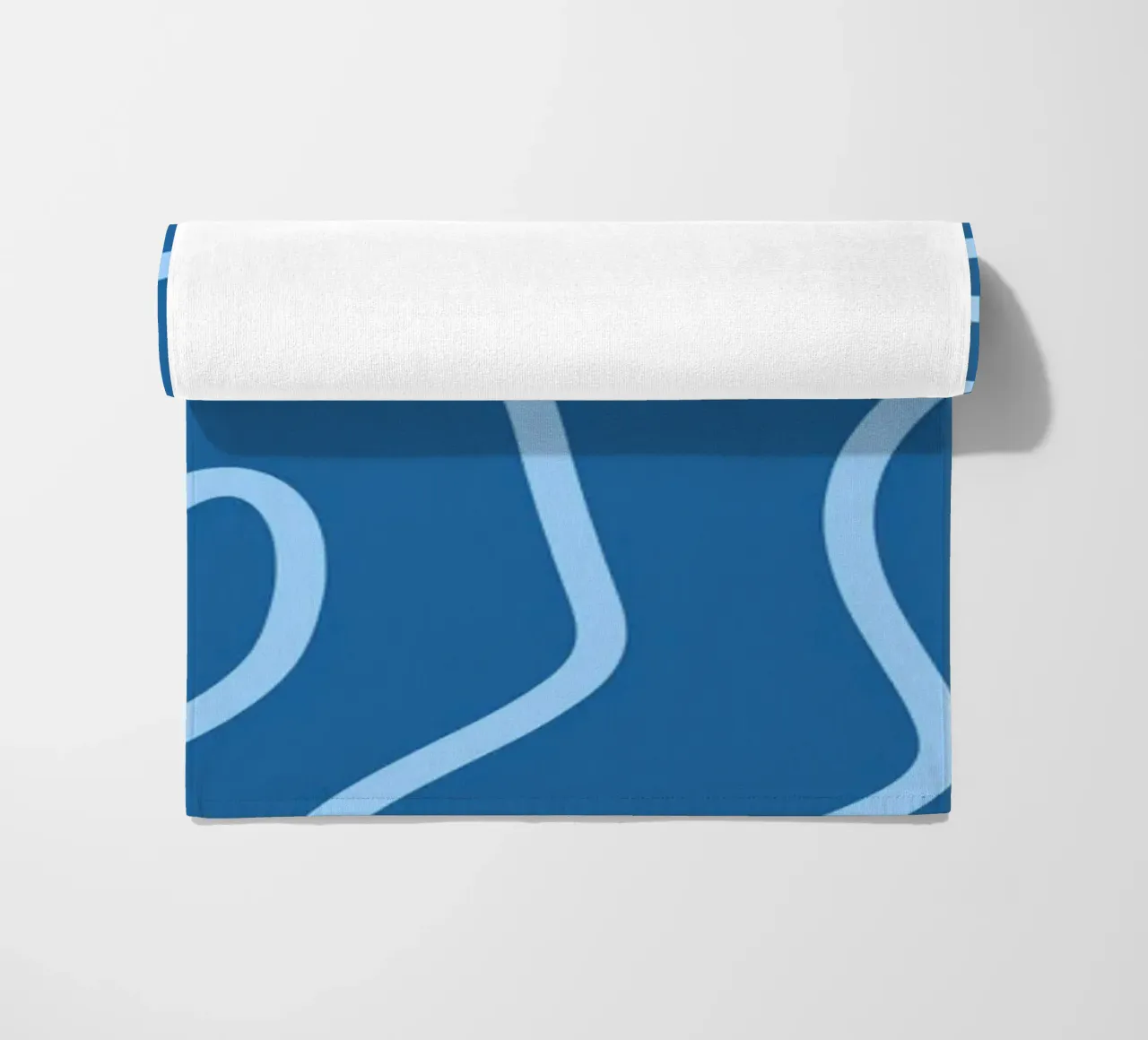 Linee minimaliste blu telo mare da MODERN NUANCE