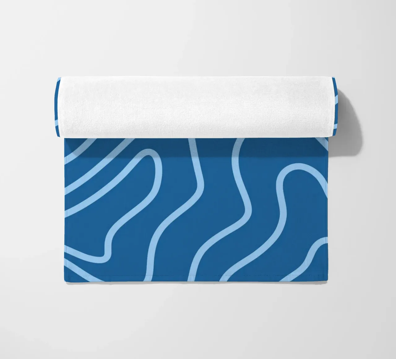 Linee minimaliste blu telo mare da MODERN NUANCE