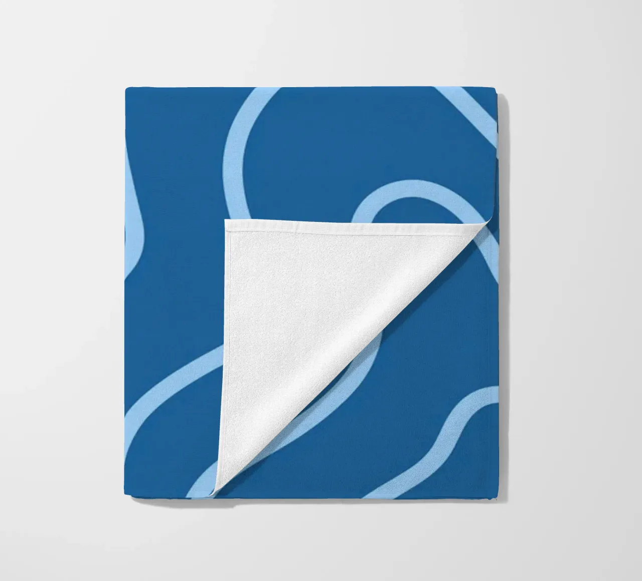 Linee minimaliste blu telo mare da MODERN NUANCE