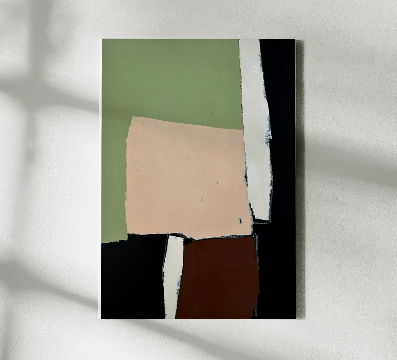 abstract modern NOIR no6 canvas met Baklijst van Andrea Reichhart Art