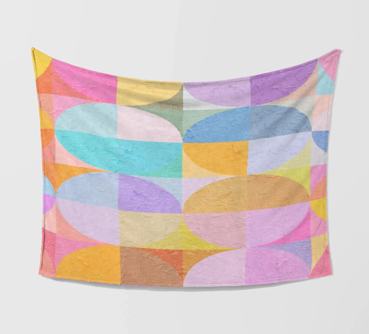 Abstract Circles coperta in pile da lovely lines