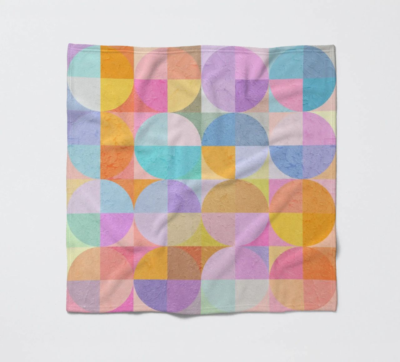 Abstract Circles coperta in pile da lovely lines