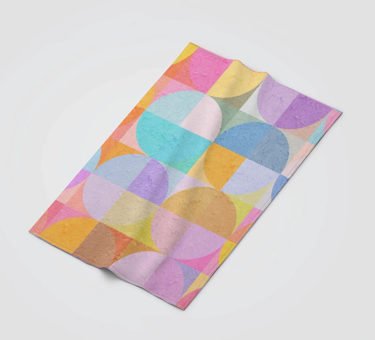 Abstract Circles coperta in pile da lovely lines