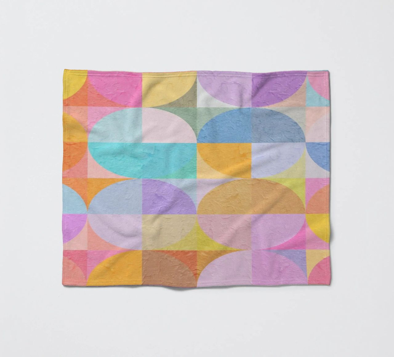 Abstract Circles coperta in pile da lovely lines