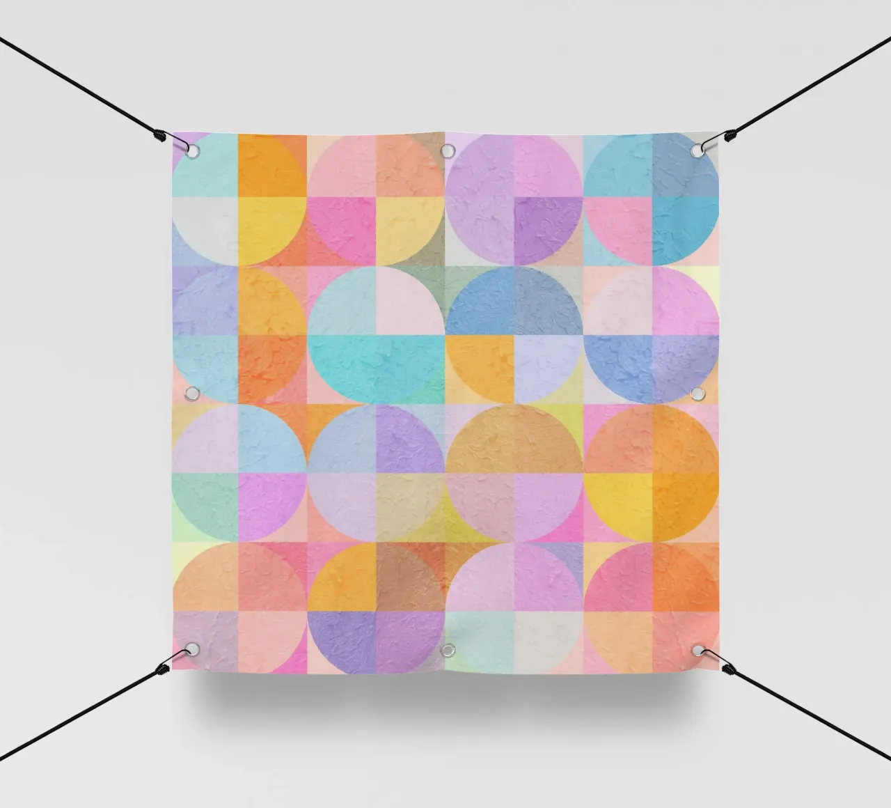 Abstract Circles telo in pvc da lovely lines