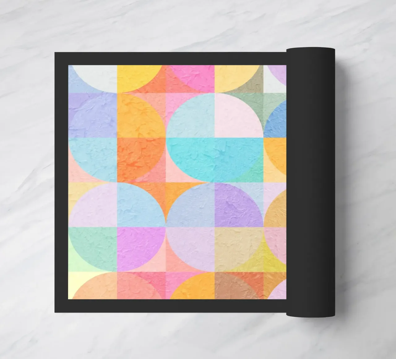 Abstract Circles doormat by lovely lines