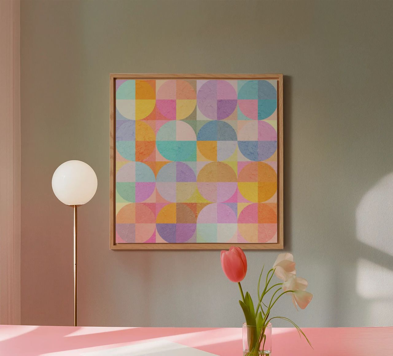 Abstract Circles alluminio dibond da lovely lines