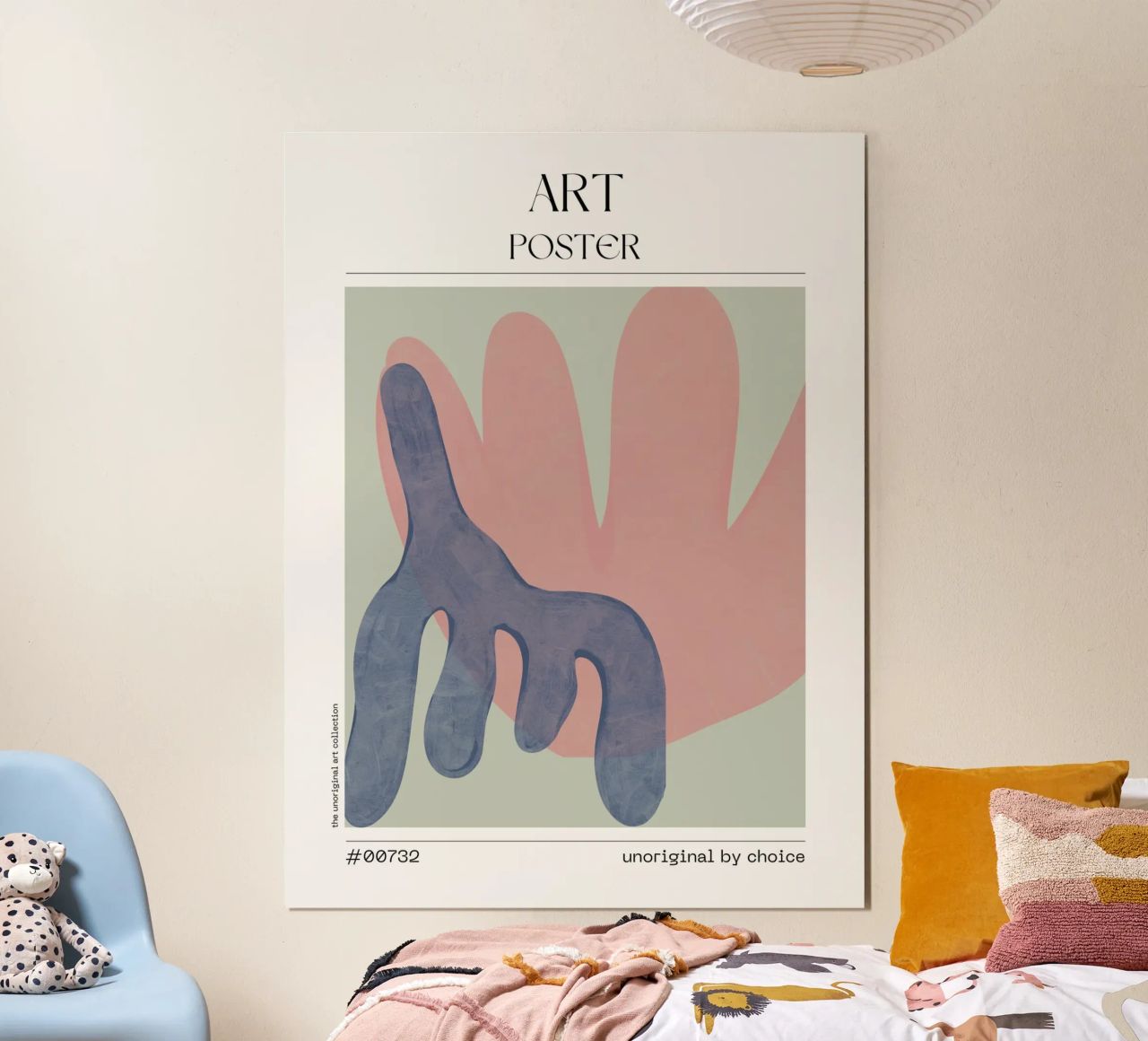 Playful Shape Poster in Pastels – No. 00732 Poster von Hightown Design