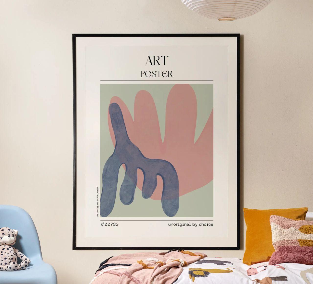 Playful Shape Poster in Pastels – No. 00732 Poster von Hightown Design