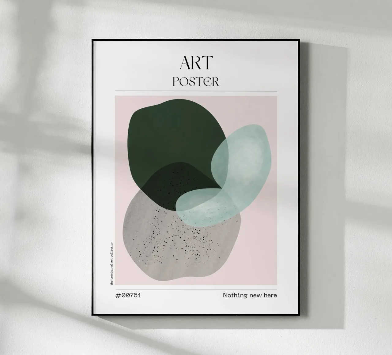 Green & Grey Blob Art – No. 00761 plexiglass da Hightown Design