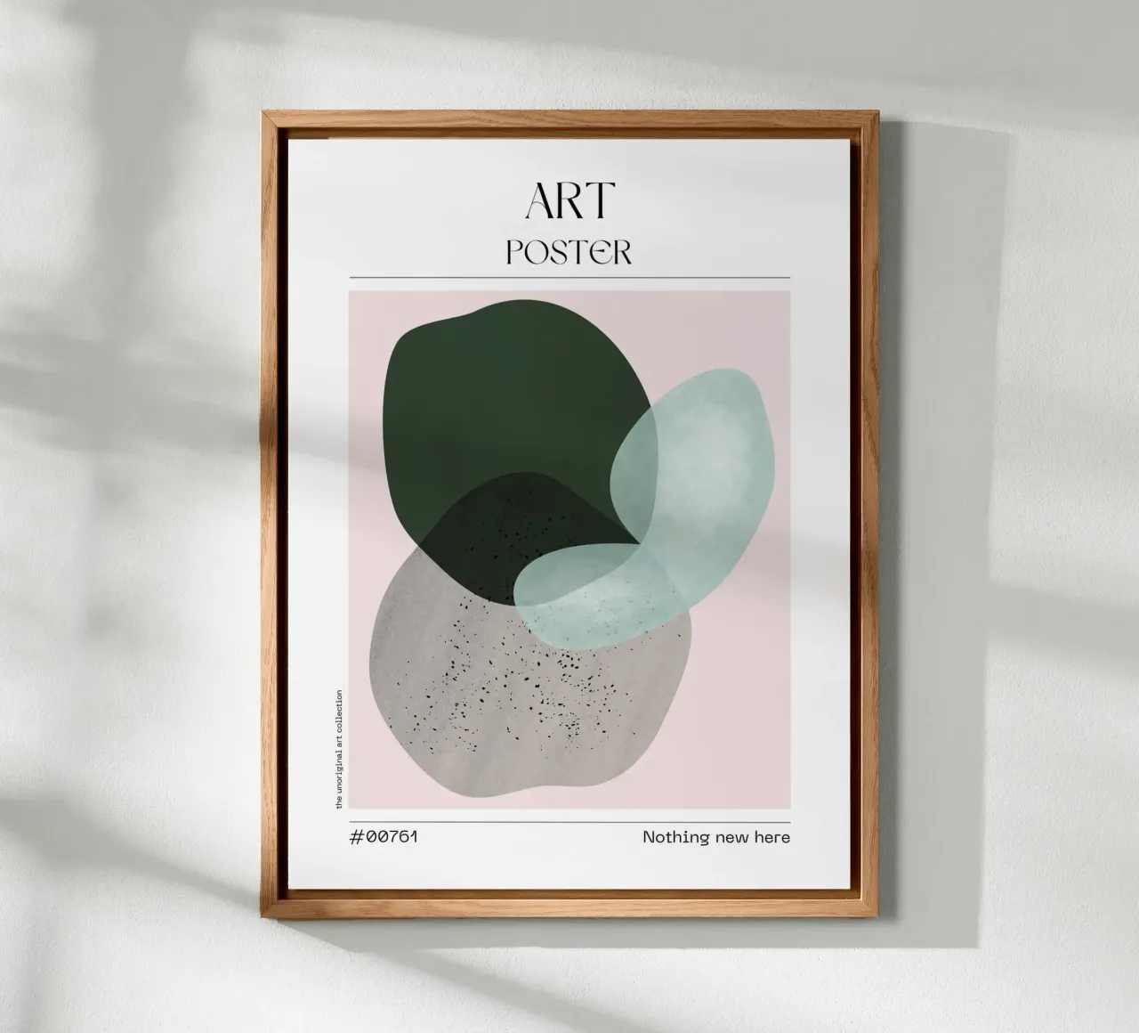 Green & Grey Blob Art – No. 00761 pannello forex da Hightown Design