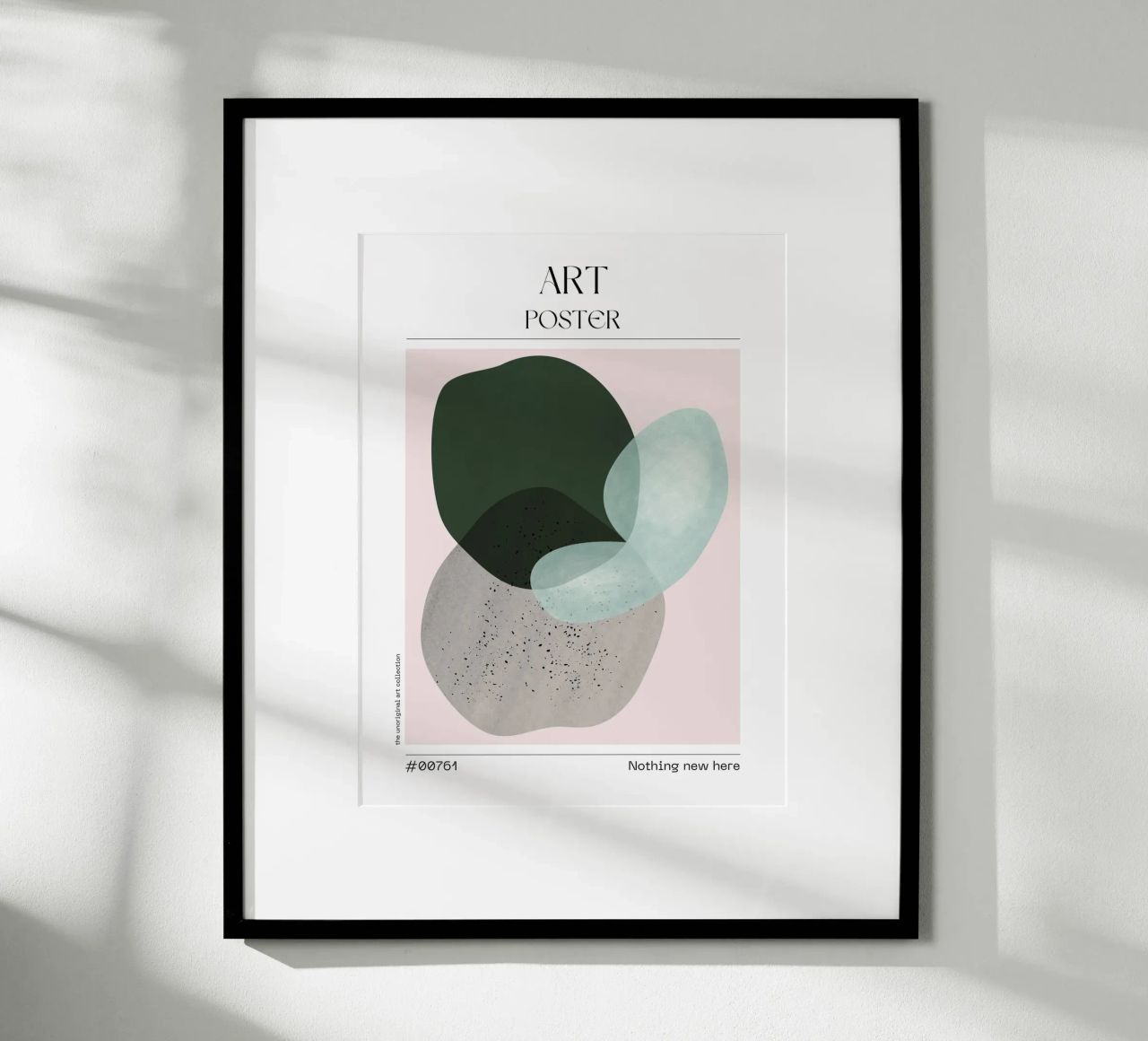 Green & Grey Blob Art – No. 00761 carta hahnemühle da Hightown Design