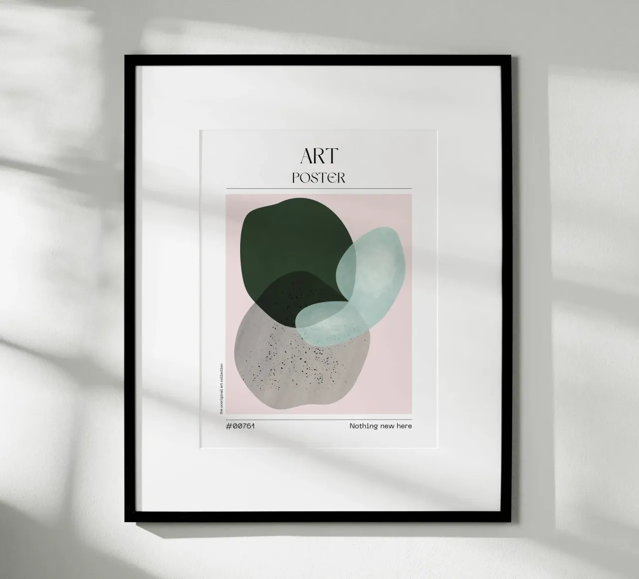 Green & Grey Blob Art – No. 00761 carta hahnemühle da Hightown Design