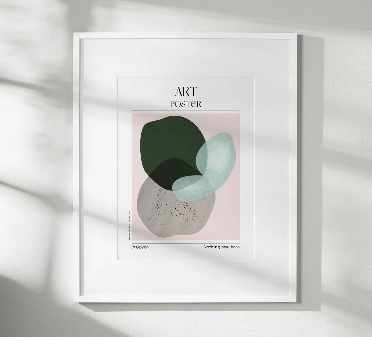 Green & Grey Blob Art – No. 00761 carta hahnemühle da Hightown Design