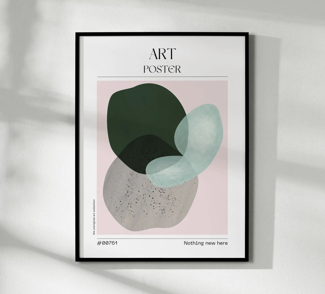 Green & Grey Blob Art – No. 00761 carta hahnemühle da Hightown Design