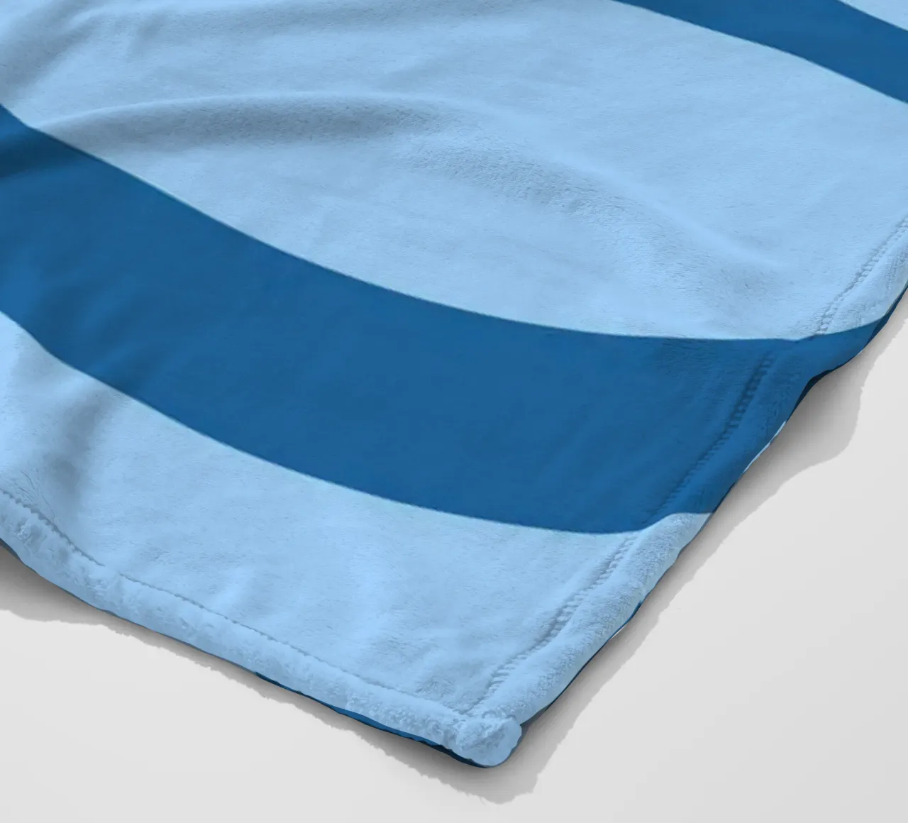 Linee blu minimaliste coperta in pile da MODERN NUANCE