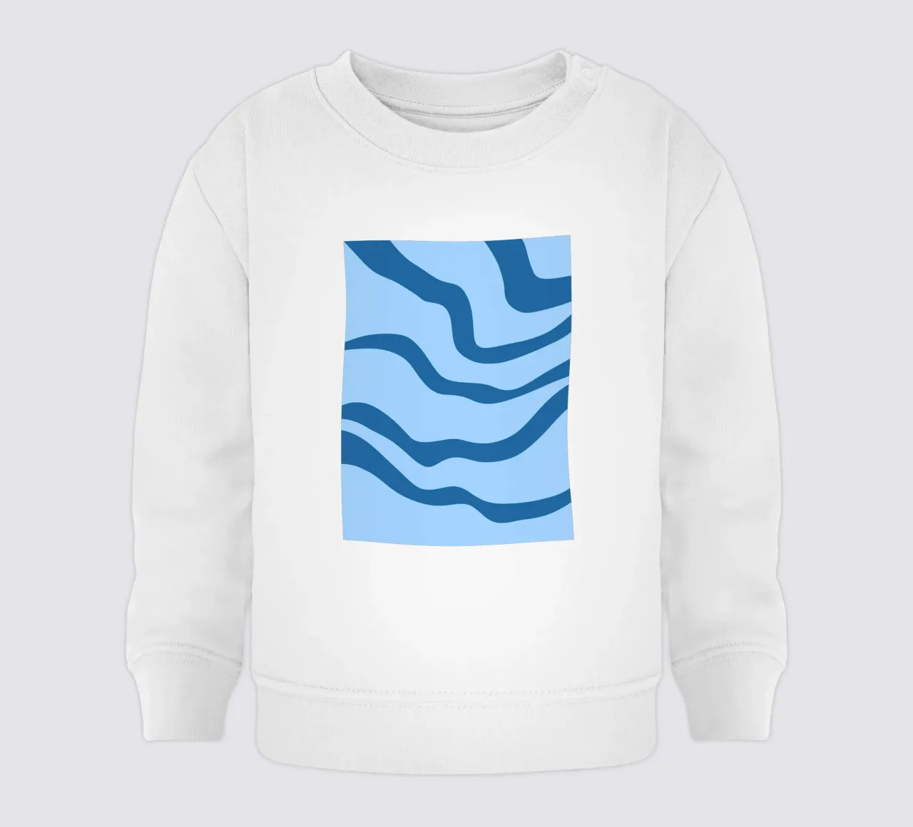 Linee blu minimaliste felpa neonato da MODERN NUANCE