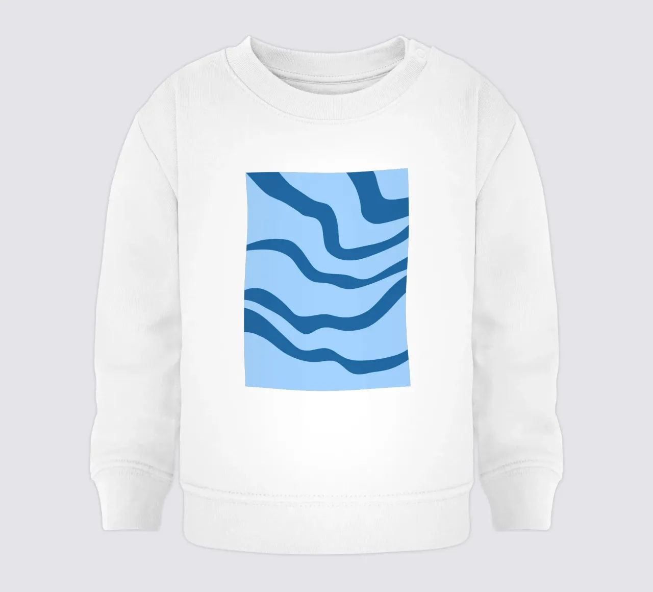 Linee blu minimaliste felpa neonato da MODERN NUANCE