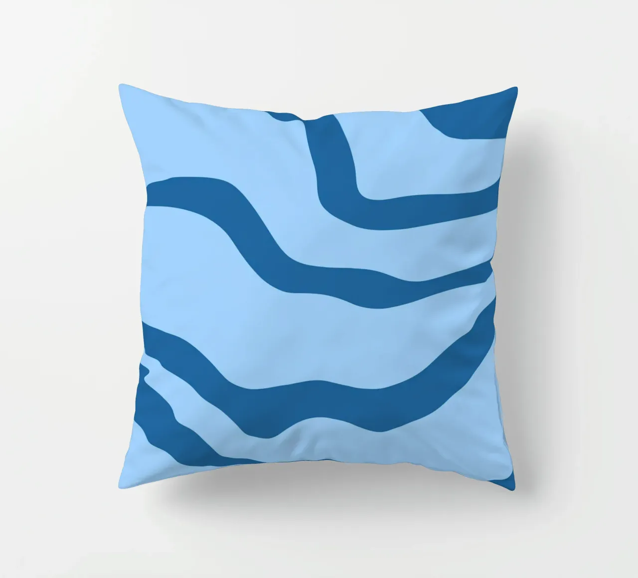 Linee blu minimaliste cuscino da MODERN NUANCE