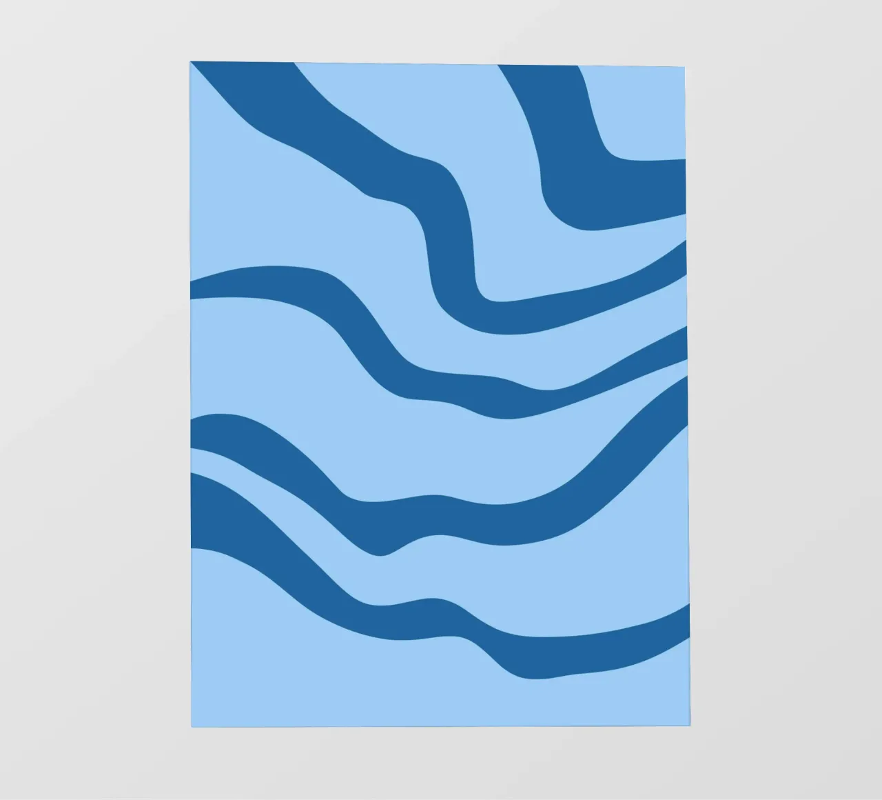 Linee blu minimaliste telo in pvc da MODERN NUANCE