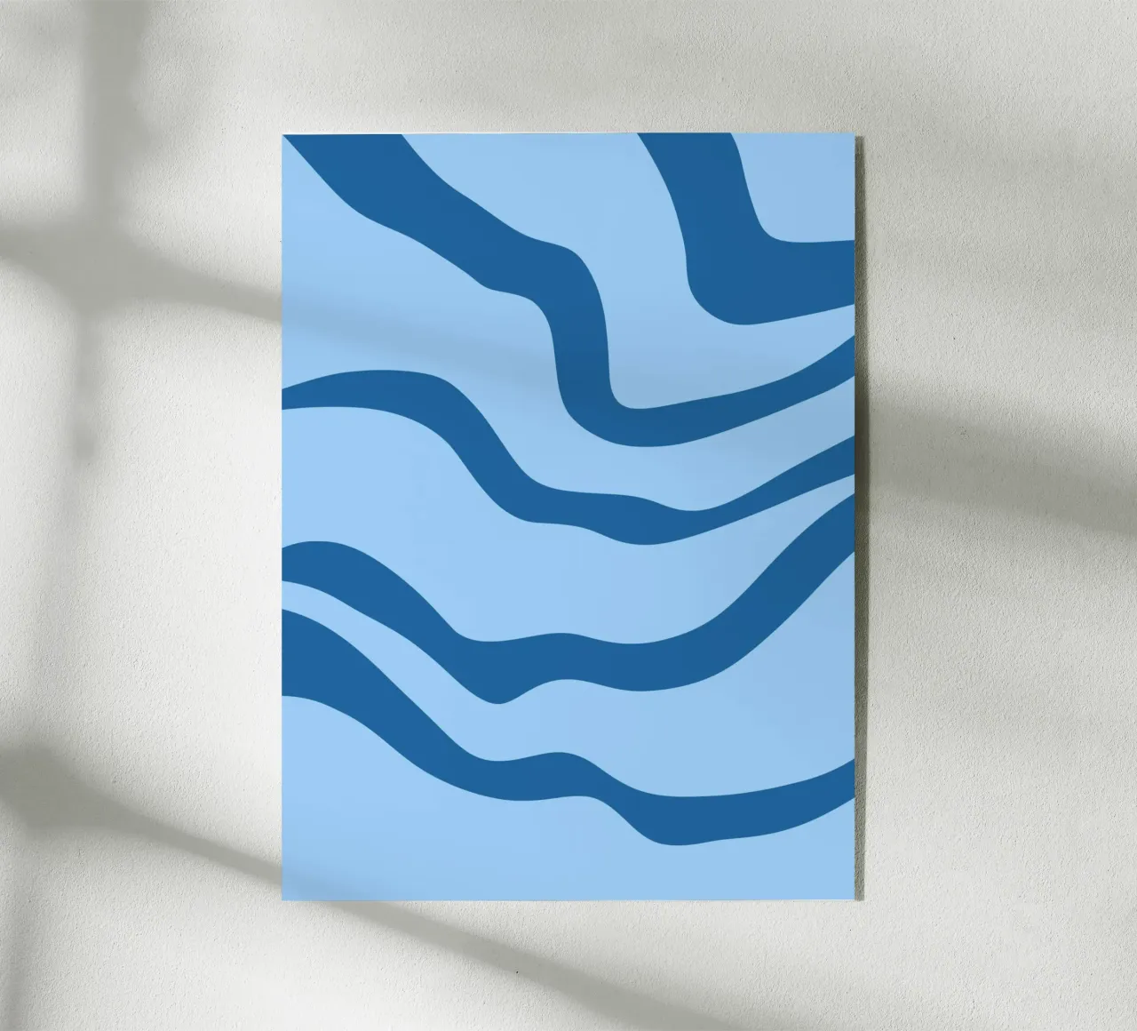 Linee blu minimaliste plexiglass da MODERN NUANCE