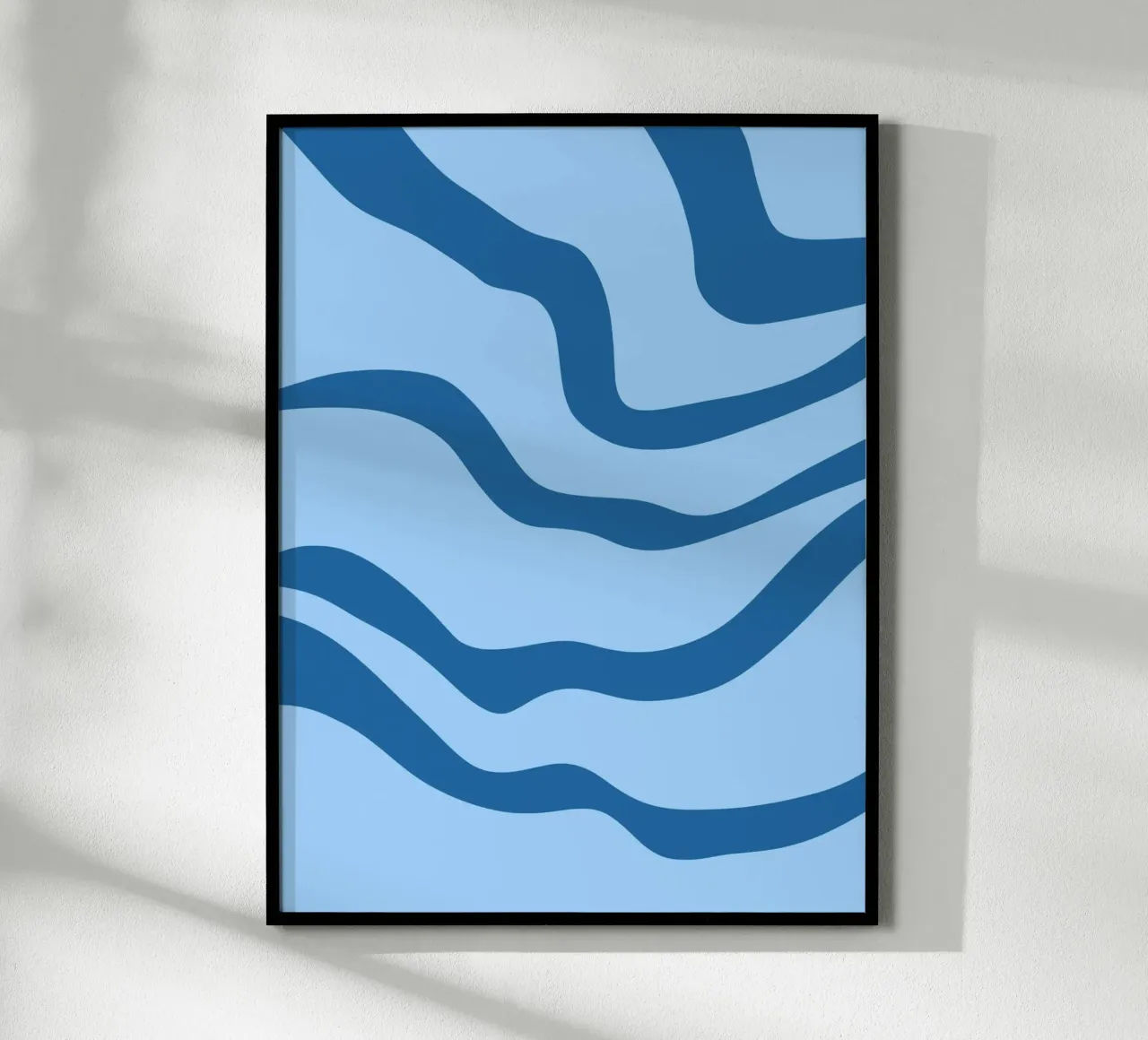 Linee blu minimaliste carta hahnemühle da MODERN NUANCE