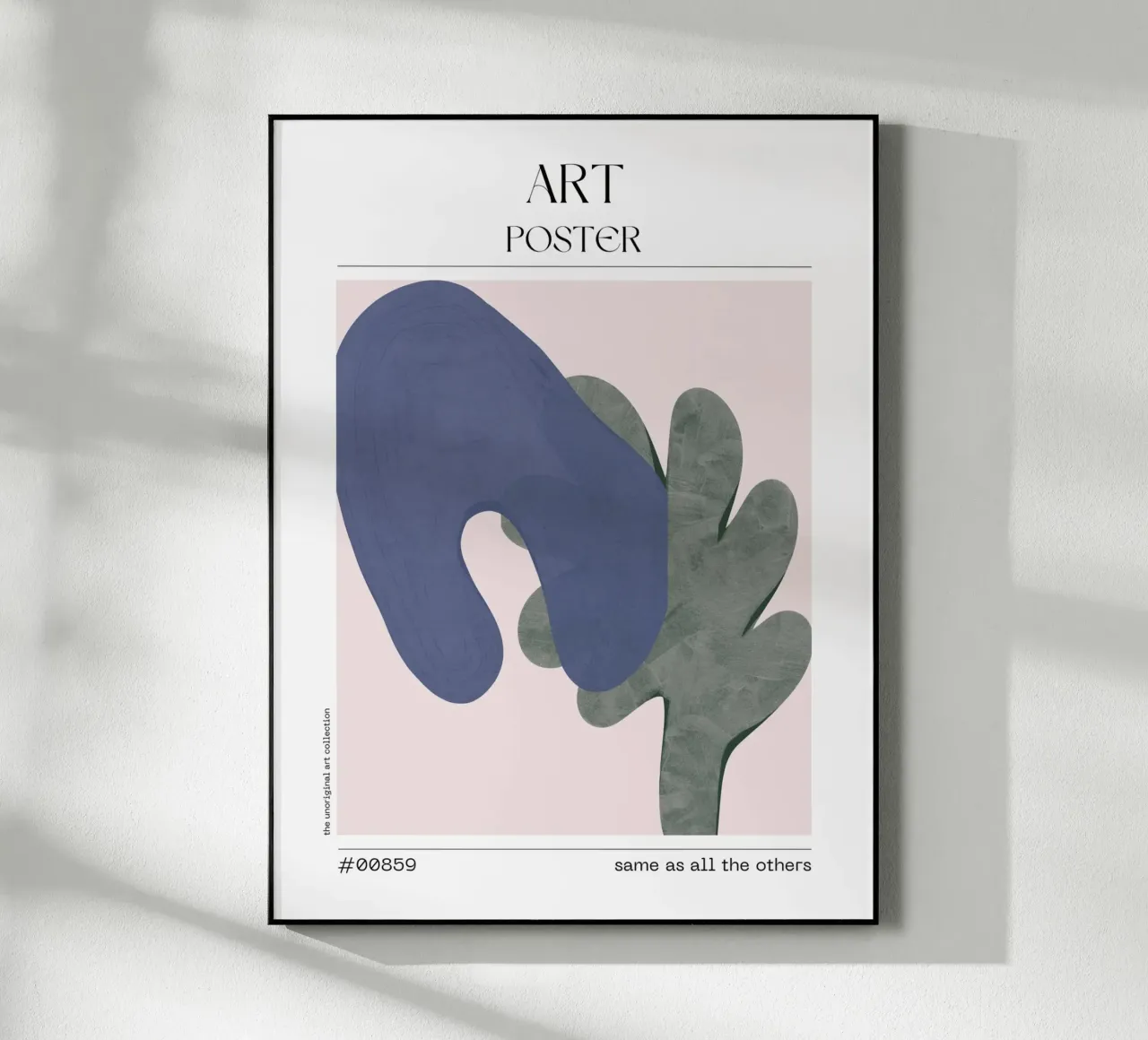 Indigo & Sage Wall Print – No. 00859 metacrilato de Hightown Design
