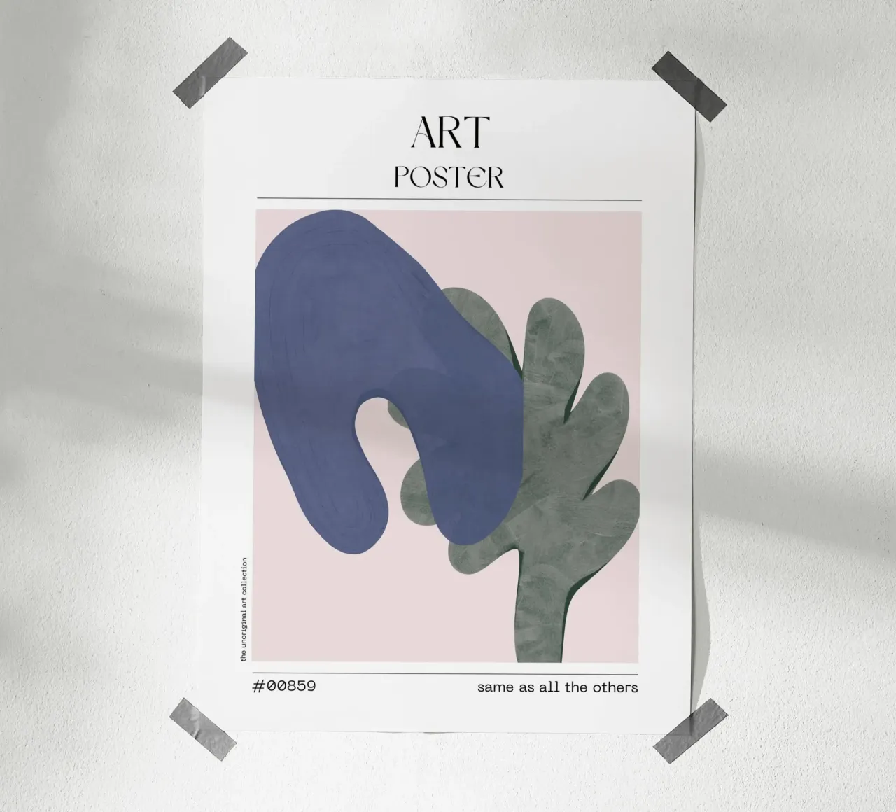 Indigo & Sage Wall Print – No. 00859 carta hahnemühle da Hightown Design