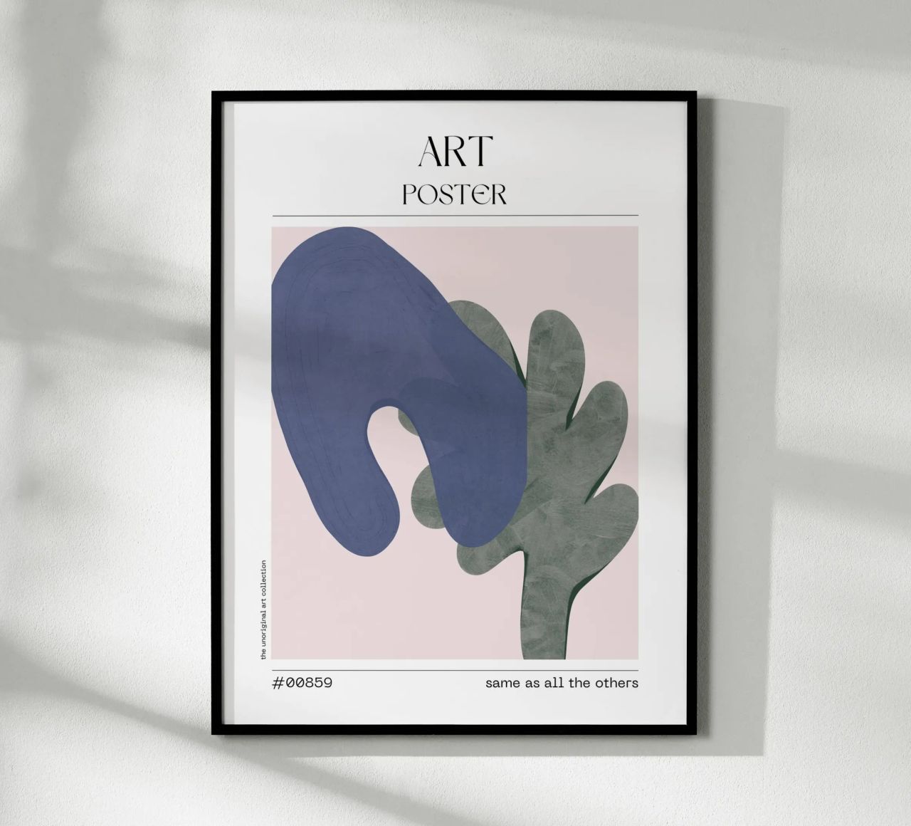 Indigo & Sage Wall Print – No. 00859 Poster von Hightown Design