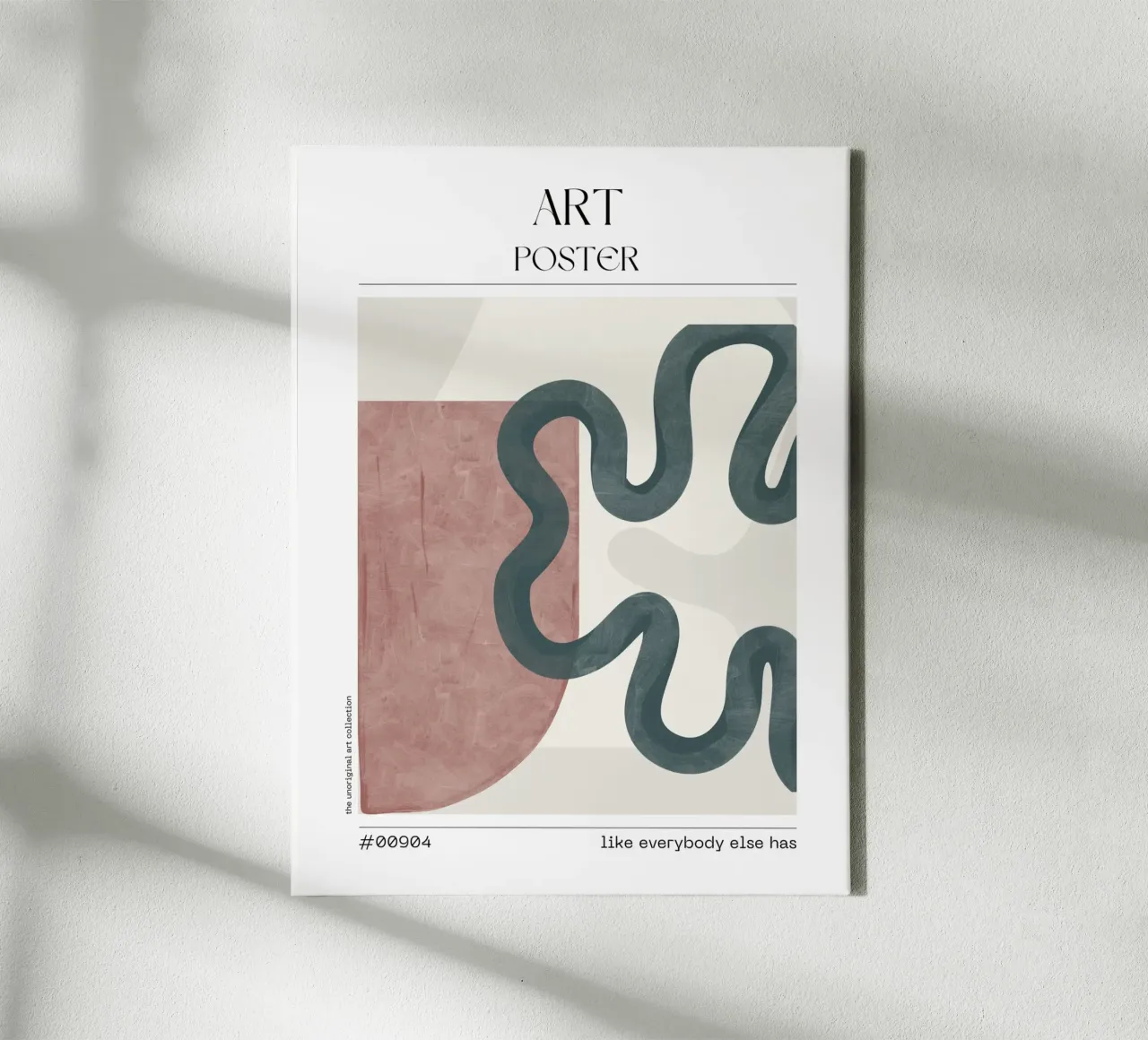 Retro Curve Abstract – No. 00904 Leinwand von Hightown Design
