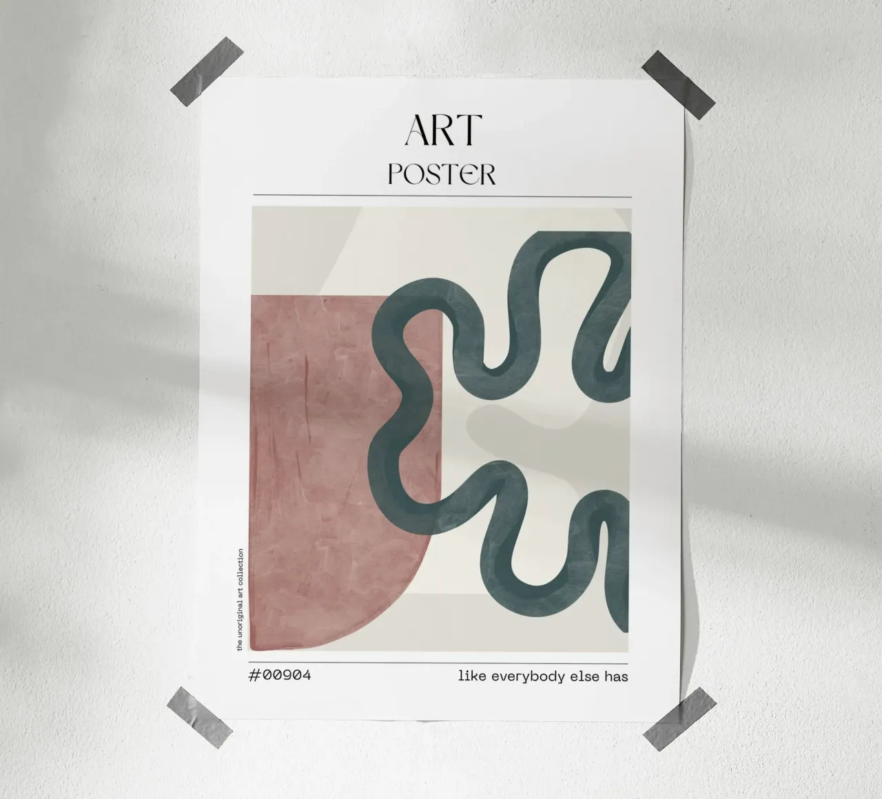 Retro Curve Abstract – No. 00904 carta hahnemühle da Hightown Design