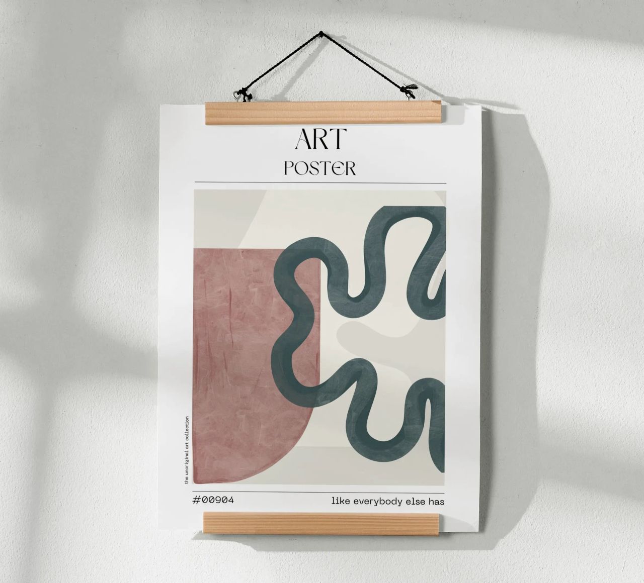 Retro Curve Abstract – No. 00904 poster by Hightown Design