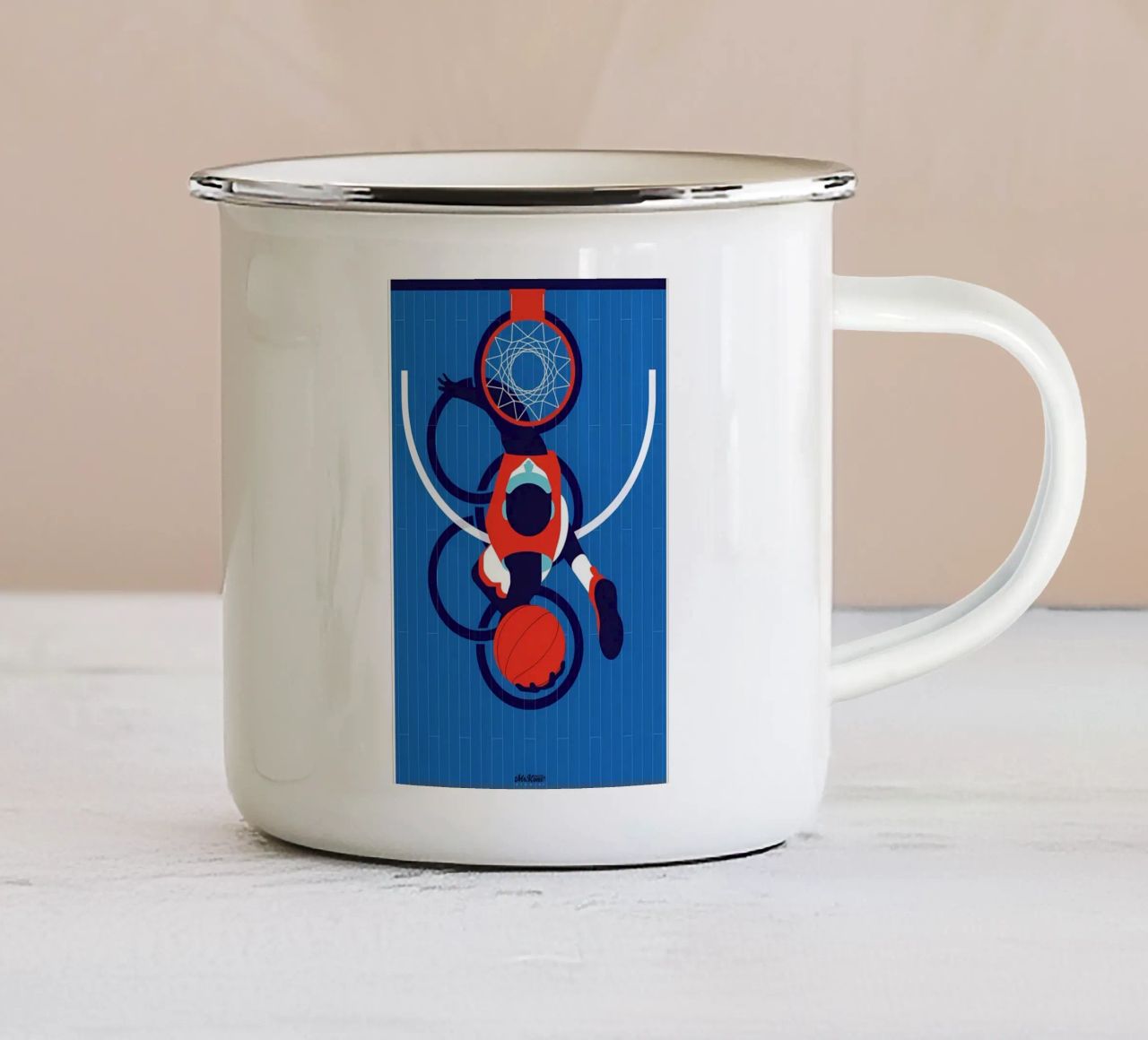 palla tazza in smalto da Jacari