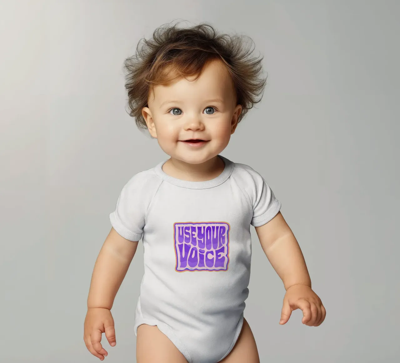 Say It Loud - Dein Statement in Farbe Kurzarm Babybody von QuooodZ by MooodzArt