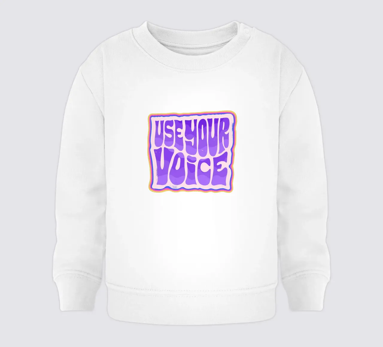 Say It Loud - Su declaración en color sudadera de bebé de QuooodZ by MooodzArt