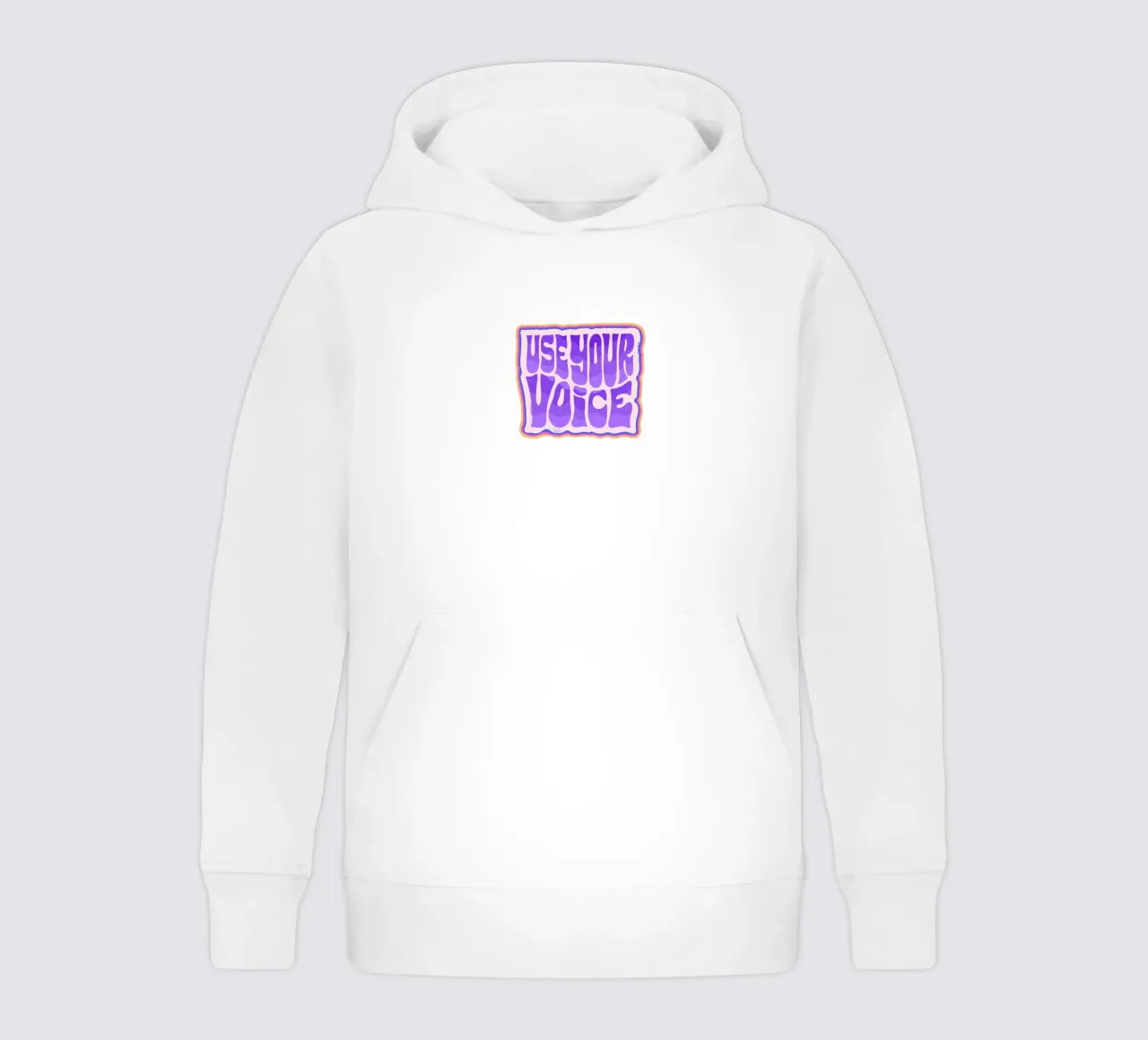 Say It Loud - Su declaración en color sudadera con capucha para niño de QuooodZ by MooodzArt